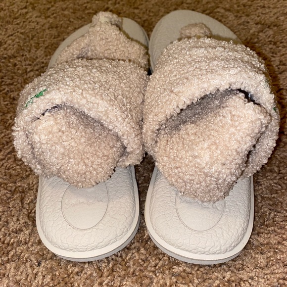 Sanuk yoga sling chill fuzzy size 8 - Picture 3 of 5